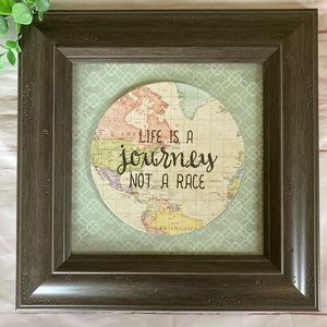 “Life is a journey…” Framed Wall Decor